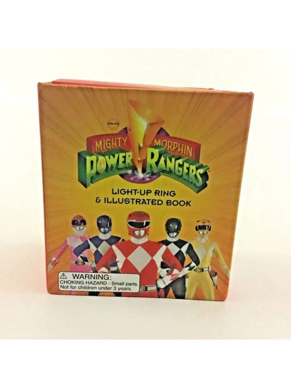 Power Rangers Light Up Ring Running Press Mini Book New 2008 Collector Box